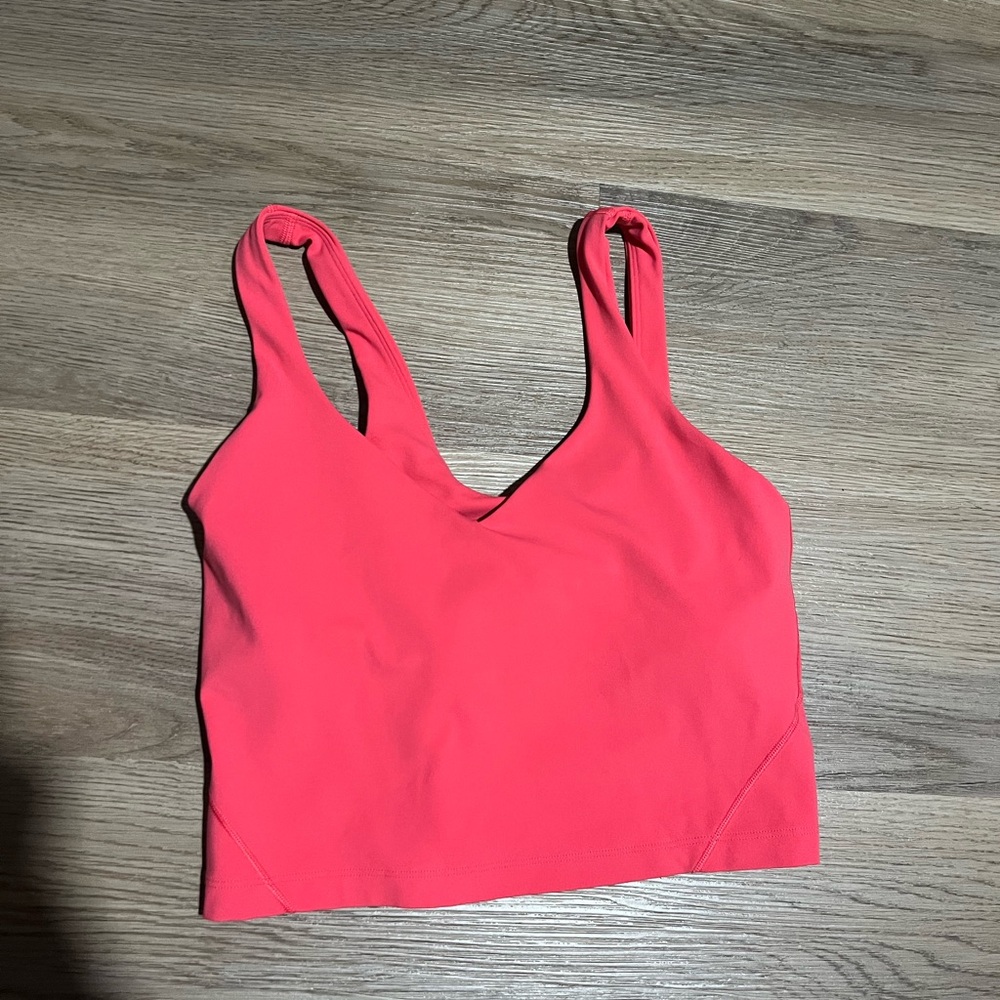 Lululemon Athletica Bright Pink Crop Top